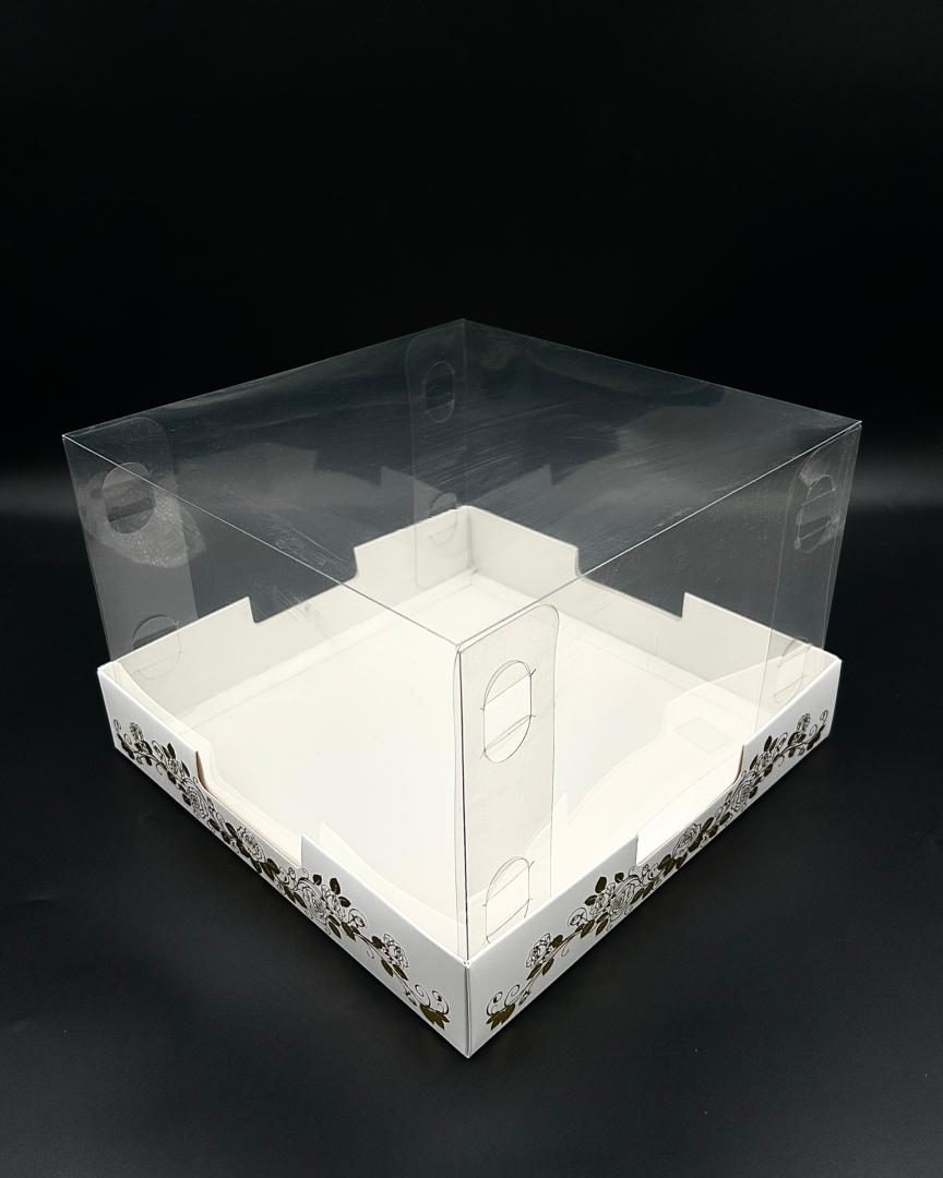 Premium Cake Box White 10.5"x10.5"x7"